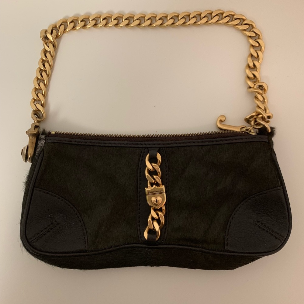 Juicy Couture mini shoulder bag with gold strap